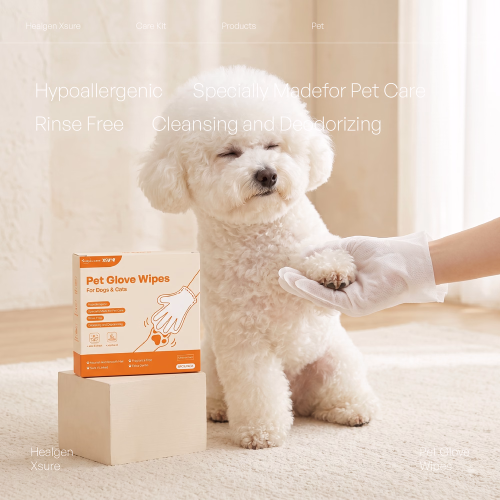 Pet Dental Care Finger Wipes