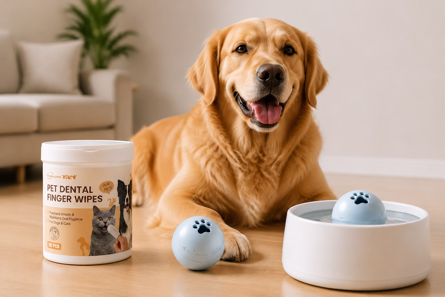 Pet oral wellness and dental care scenario