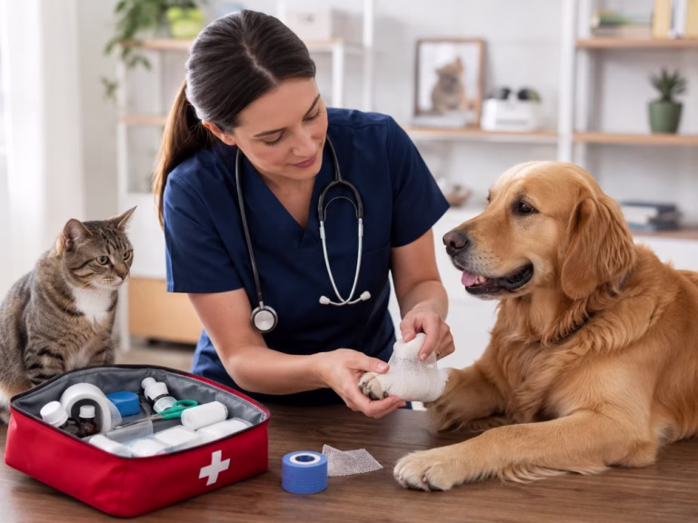 Pet First Aid Kit Checklist for Dogs & Cats