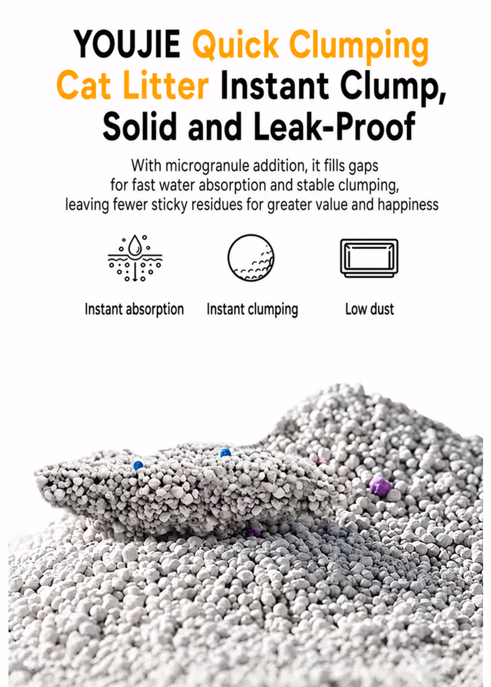 YOUJIE Low-Dust Bentonite Cat Litter product details