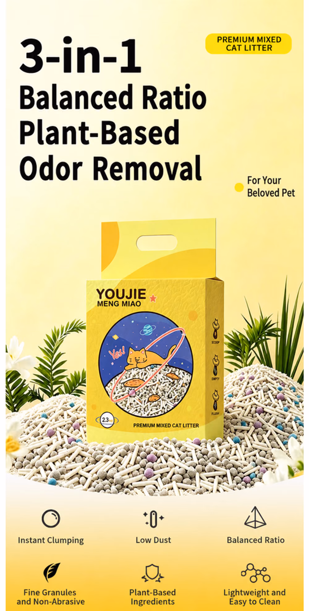 YOUJIE Mixed Cat Litter product details