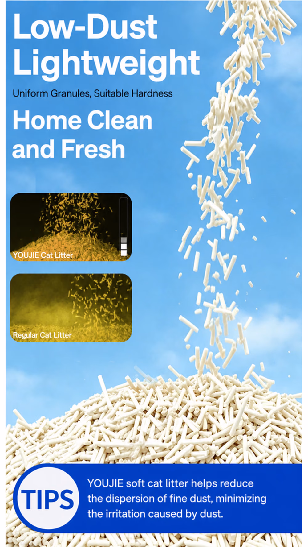 YOUJIE Natural Deodorizing Tofu Cat Litter product details