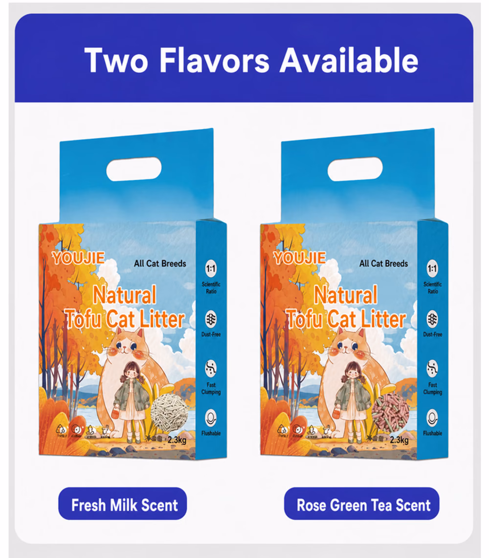 YOUJIE Natural Deodorizing Tofu Cat Litter product details